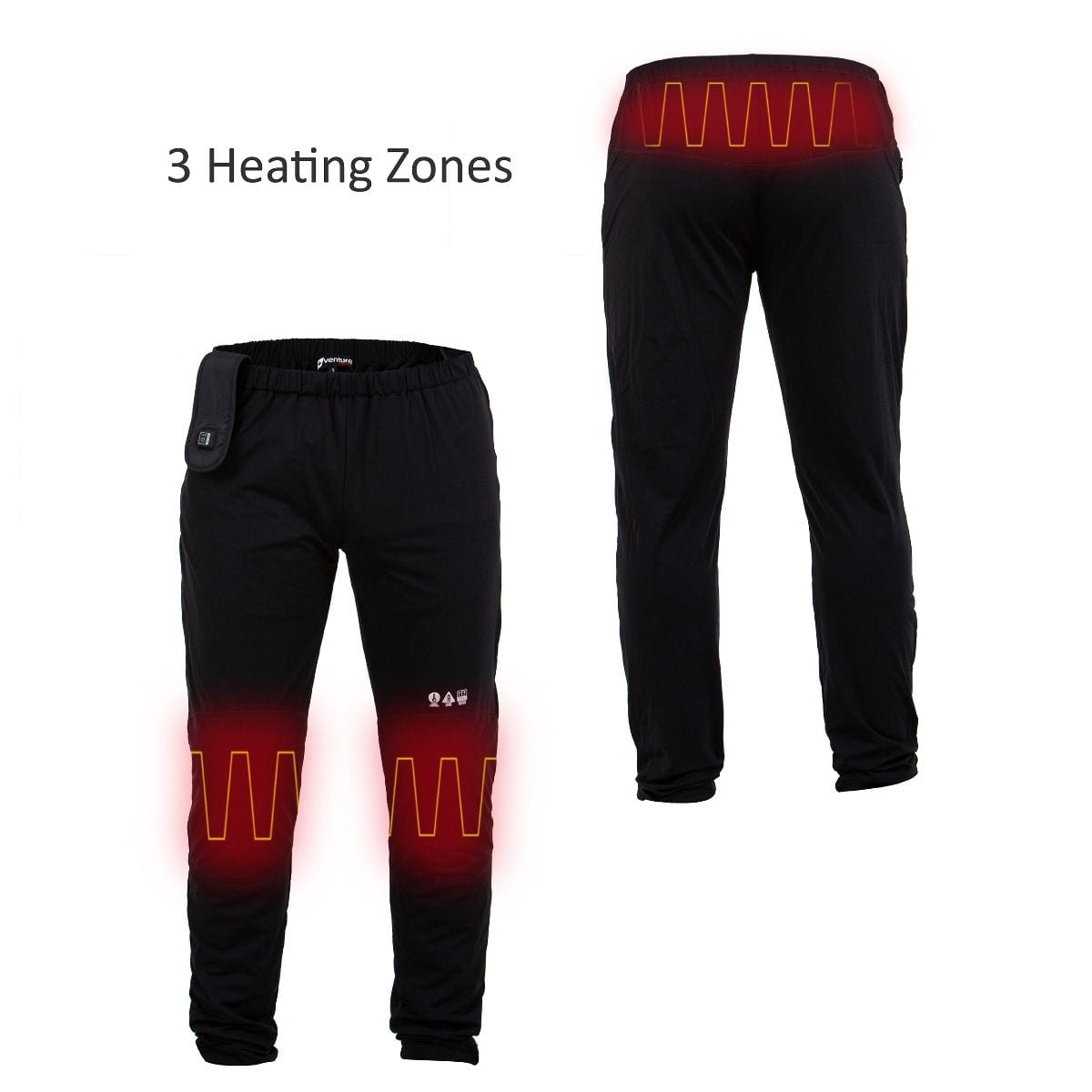 Unisex USB Battery Heated Quest Base Layer Pants- L Only